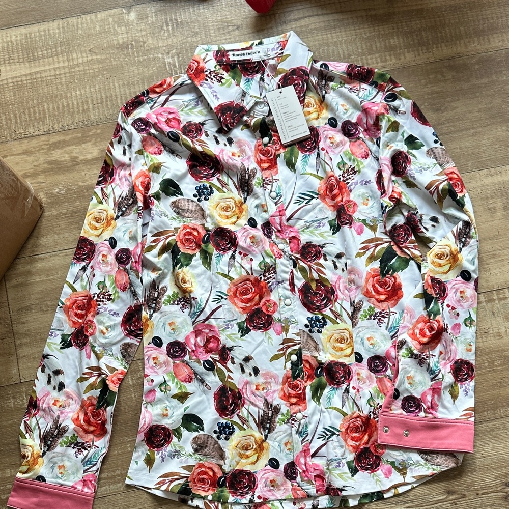 Floral Button Down Shirt - Multicolor
